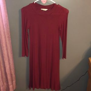 Maroon high top dress